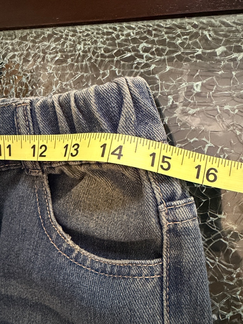 Wide Leg High-Rise Women’s Jeans in Blue - Picture 14 of 14